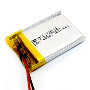 High Quality 052535 3.7v 450mAh Lithium Ion Polymer Batteries Rechargeable 3.7v Lipo Li-ion Battery thumbnail-2