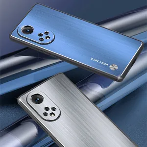2022 Super Cheap Metal Brushed Straight Edge Full FIne Hole Mobile Phone Case For HUAWEI Nova 7 8 9 Mate30 40Pro P30 40 50 Pro thumbnail-5