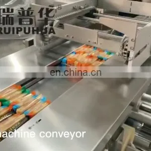Wafer Cake Cookies Chips Outer Pack Secondary Package Pouch Into Plastic Bag Automatic Feeding Packing Machine System thumbnail-5