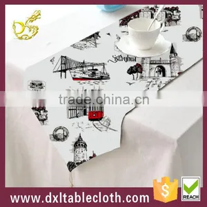 Wholesale Printed European Style Plastic Table Runner for Wedding Decoration thumbnail-1