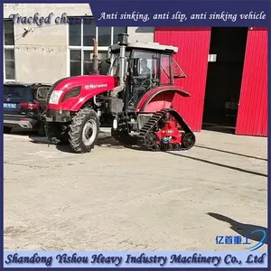 1404 Tractor Modified With Triangular Track Wheels for Anti-skid and Anti Sinking thumbnail-5