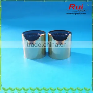 Golden Disc Top Cap 24/410,Plastic Golden Disc Top Cap for Cosmetic Bottle thumbnail-1