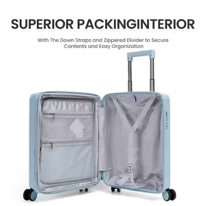 Luxury 20-24-28inch PP Trolley Luggage Sets With Dry and Wet Seperation Bag thumbnail-5