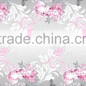 Floral 100% Polyester Microfiber Bedsheet Fabric for Home Textile thumbnail-1