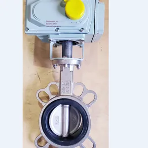 Jintaike Advantageously Supplies Electric Stainless Steel Wafer Butterfly Valve D971x-16p, 220v, Dry Contact thumbnail-1