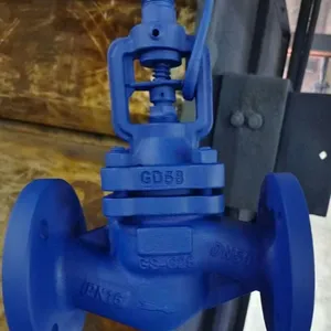 ANSI/DIN PN16 150LB 6in Cast Steel WCB Flange Bellows Seal Globe Valve thumbnail-6