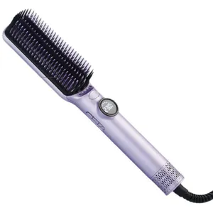 Hot Air Comb/hair Dryer Multifunctional Straight Hair Curler/cold Hot Air Comb Curly Hair LCD Fluffy Comb Lazy Person（Wechat:13510231336） thumbnail-1