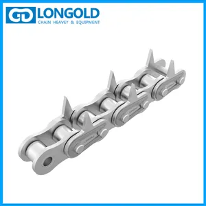 LONGOLD Stainless Steel Sharp Tooth Chain, Special Attachment Plate Chain, Made in China thumbnail-3