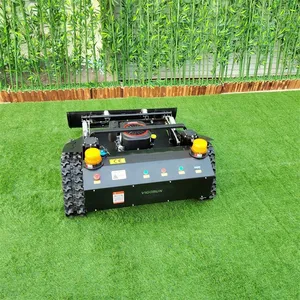 Petrol Gas-Electric Hybrid Single Cylinder Cordless Remote Operated Mowing Robot 550mm Cutting Width 6km/h Speed Lawn Cutting thumbnail-6