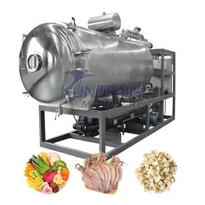 Industrial Vacuum Freeze Dryer for Cooked Meat Fruits Instante Coffee Lyophilizer Equipment thumbnail-1