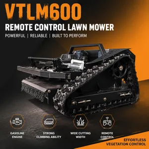 Farm Grass Cutting and Vegetation Clearing VTLM600 Gasoline Remote Brush Mower Crawler Lawn Mower Remote Control Cutter thumbnail-1