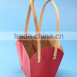Kraft Paper Bag Paper Waterproof Bag for Flower Packaging thumbnail-5