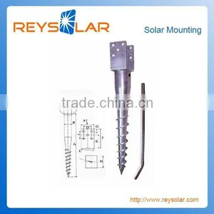 High Quality Solar Module Galvanized Steel Power Ground Screw for Solar Panel Racking thumbnail-1