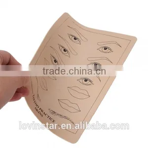 Beige Eyebrow Lips Picture Tattoo Permanent Makeup Simulation Practice Skin thumbnail-2