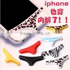 Novely Sexy Underwear Anti Dust Cap For Iphone 5" SmartPants Dust Plug thumbnail-1