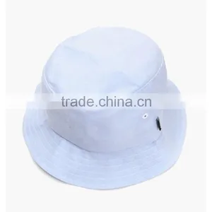 Wholesale Fancy Safari Plain White Cotton Bucket Hat thumbnail-2