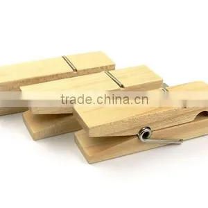 New Design Wooden Clothes Peg Usb Flash Drive thumbnail-4