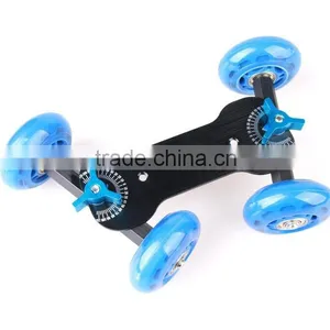 Professional Photography 4 Wheels Desktop Rail Track Dolly Car thumbnail-1