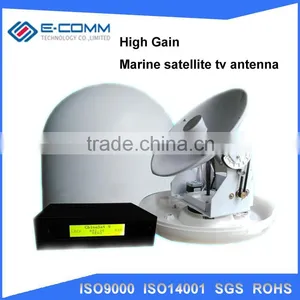 Hot Sale!! Marine Satellite TV Antenna E-YM300 Mobile Marine Satellite tv Antenna With Two-axis Tracking and GPS Tracking thumbnail-1