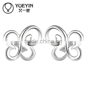 2015 New Wholesale Brass Silver Plated Earring Jewelry thumbnail-1