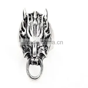 Hot Sale Alloy Punk Rings, Wholesale Skull Ring thumbnail-3