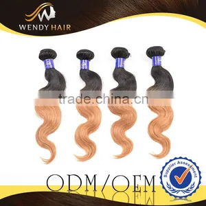 Wendy High Quality Virgin Remy Malaysian Ombre Color Body Wave Human Hair thumbnail-3