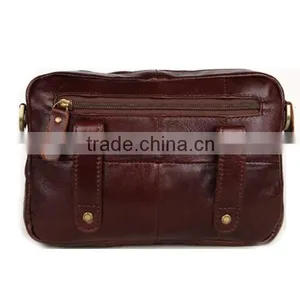 Brown Men's Genuine Leather Cowhide Messenger Shoulder Waist Bag Bum Bag thumbnail-3