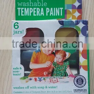 6 Colors Washable Tempera Paint,22ml*6pot thumbnail-1