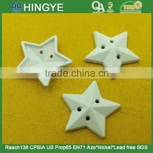 22mm Star Shape 3 Holes Metal Sew-on Button For Kidswear -- MS6055 thumbnail-1