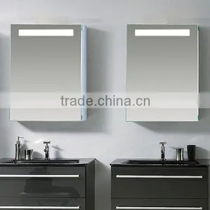 SS Wall Mounted Bathroom Cabinet With LED thumbnail-1
