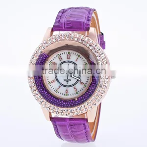 HH189 Famous Brand GOGOEY Diamond Women Watches Top Quality Leather Strap Dress Watch Quartz Watch Hours Clock Women Montre Femm thumbnail-3
