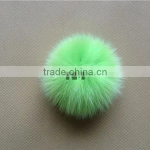 Fashion Dyed Fox Fur Ball thumbnail-6
