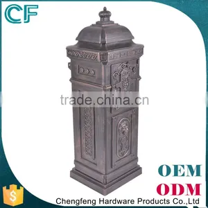Europe Lion Decorative Cast Aluminiun Big Mailbox From China thumbnail-3