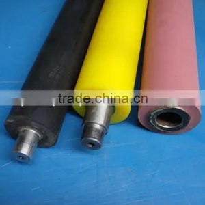 Widely Use Abrasion Resistant Rubber Coated Plastic Cover PTFE Teflon Conveyor Rollers Quality Choice thumbnail-4