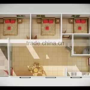 East Assembling Modular House Malaysia Prefab Modular Guest House thumbnail-1