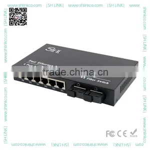 OEM Factory Supply 2 Ports 100base FX to 6 Ports 10/100M Ethernet 8 Ports Optical Switch thumbnail-1