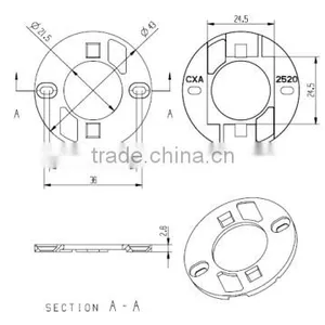 Bridgelux COB LEDS Holder for CXA25XX COB Led thumbnail-2