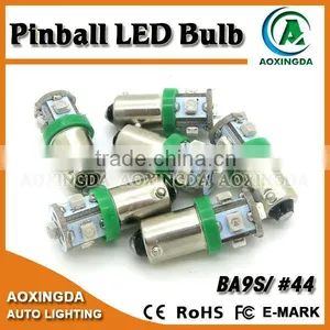 LED Pinball 6.3V AC DC SMD 3528 #44 #47 Ba9s thumbnail-1