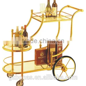 Royal Fashion Hotel Gold Wine Trolley thumbnail-5