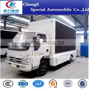 Strong Visual Impact Led Mobile Stage Advertising Truck for Roadshow Foton Forland 4x2 thumbnail-1