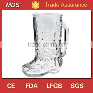 Engraved Custom Made Cheap Glass Boot Fancy Mugs thumbnail-2