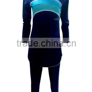 Muslim Women Swimwear Beach Kaftan Plain Jogging Suits thumbnail-5