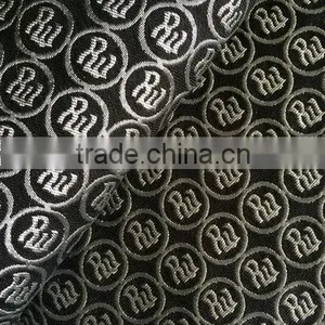 Polyester Logo Jacquard Fabric for Sofa Handbag 214gsm thumbnail-1