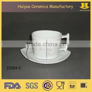 Ceramic Cup & Saucer Set, Espresso Cup and Saucer Set thumbnail-4