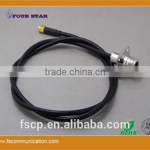 RG58 Cable Assembly With SMA Male Crimp to N Female Crimp 25.4mmSQ Flange Connetcors thumbnail-1