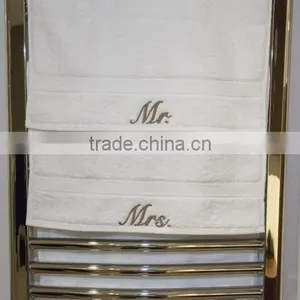 Cotton Material Mr. and Mrs. Hand Towel Face Towel Monograms Embroidery With Logo thumbnail-2