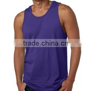 Wholesale Cotton Custom Mens Tank Top Stringer Tank Top Gym Tank Top Quality Choice thumbnail-4