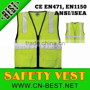 Economy Series 6-Pocket Mesh Safety Vest - Yellow/Lime thumbnail-1
