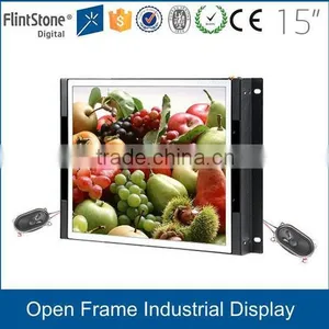 FlintStone 15 Inch Lcd in Store Embedded ad Player, Open Frame Digital Signage Screen, Frameless Pos TV Screen thumbnail-1