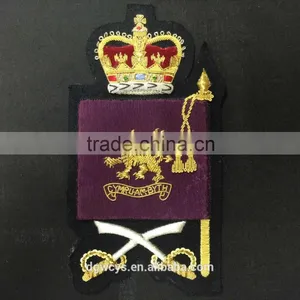 Custom Patch Gold Thread Colorful Slim Embroidery Anya Woven Patches for Jackets/sweater/bag thumbnail-4